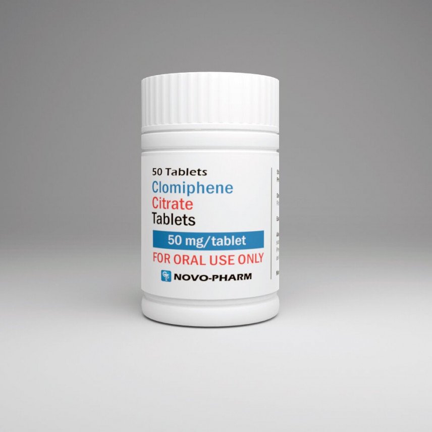 Clomid - Clomiphene (Anti-estrogen, PCT) 50mg/50tabs - NovoPharm 1 Clomid - Clomiphene (Anti-estrogen, PCT) 50mg/50tabs - NovoPharm