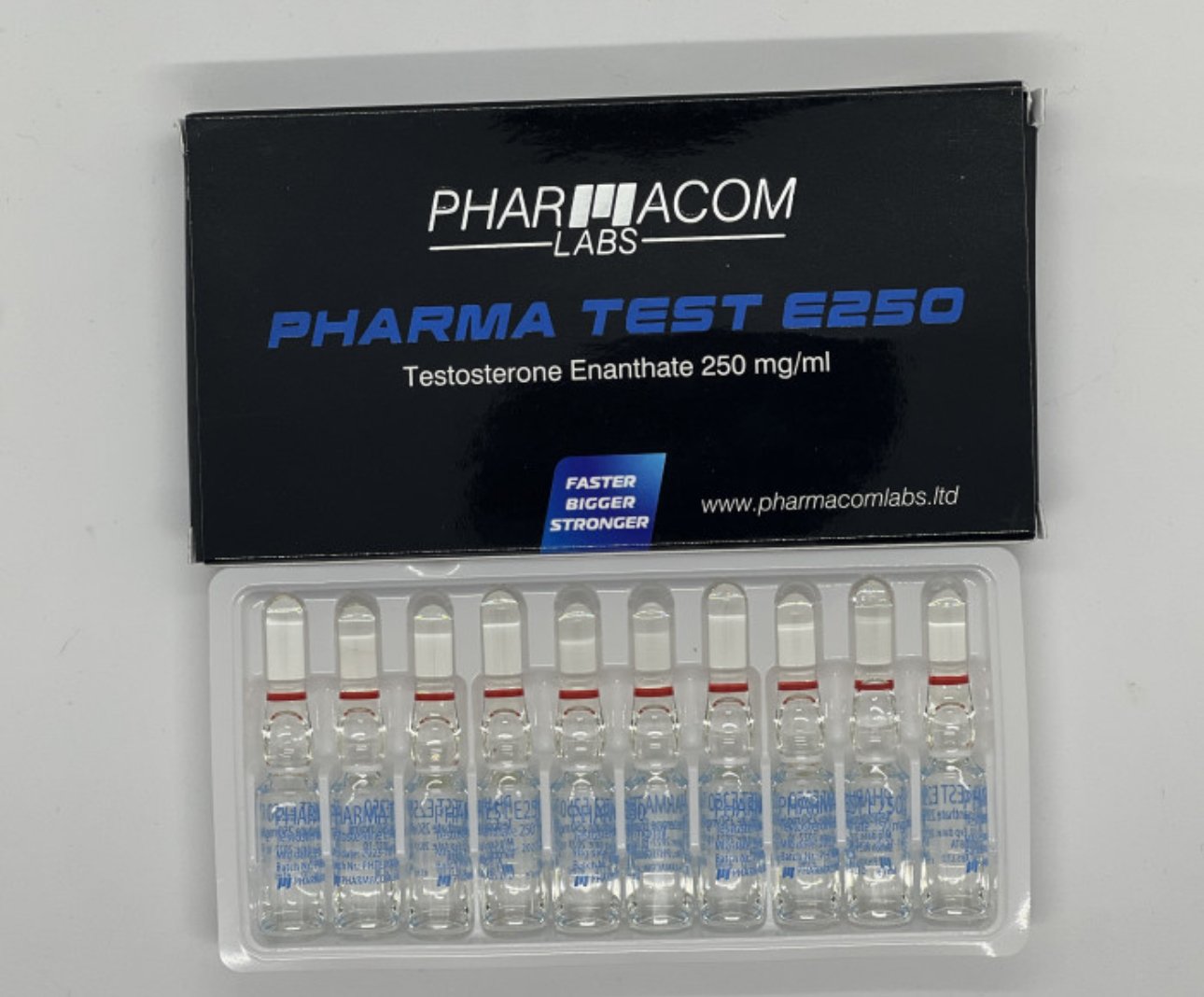 TESTOSTERONE ENANTHATE PHARMACOM AMPOULES (PHARMA TEST E250 PHARMACOM) 250MG 2 TESTOSTERONE ENANTHATE PHARMACOM AMPOULES (PHARMA TEST E250 PHARMACOM) 250MG