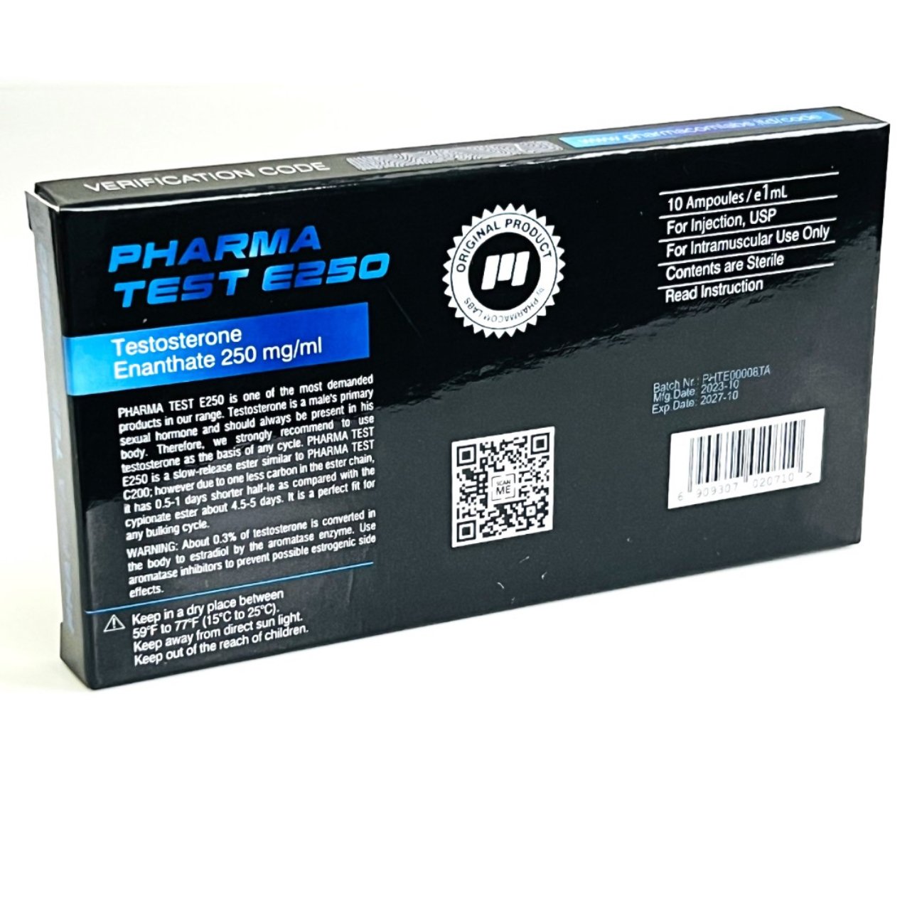 TESTOSTERONE ENANTHATE PHARMACOM AMPOULES (PHARMA TEST E250 PHARMACOM) 250MG 4 TESTOSTERONE ENANTHATE PHARMACOM AMPOULES (PHARMA TEST E250 PHARMACOM) 250MG